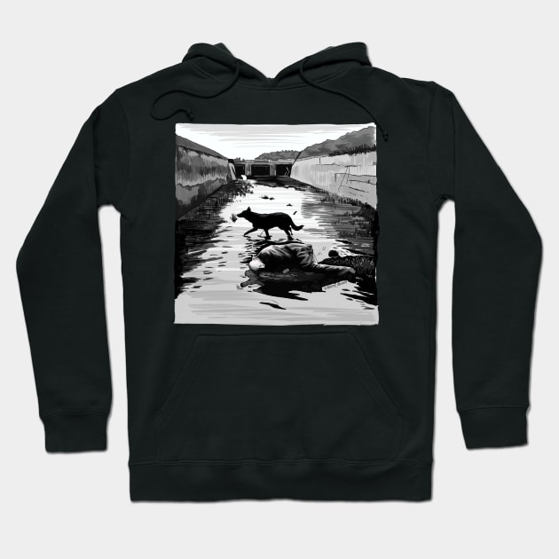 Stalker by Tarkovski Scene Illustration Hoodie by burrotees